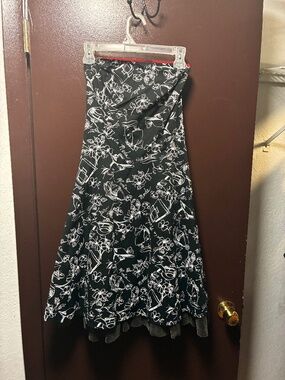 Ruby Rox vintage hat pattern strapless dress